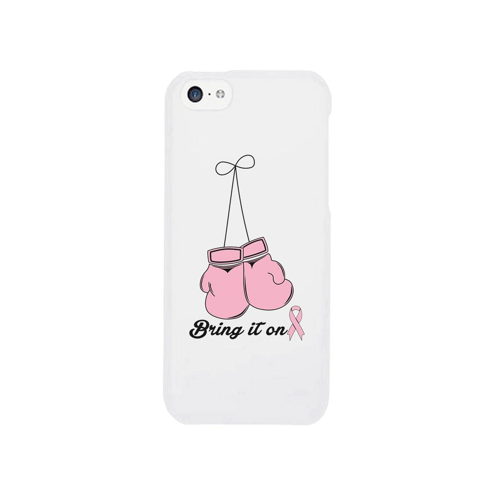 Bring It On Breast Cancer Awareness Boxing White Phone Case