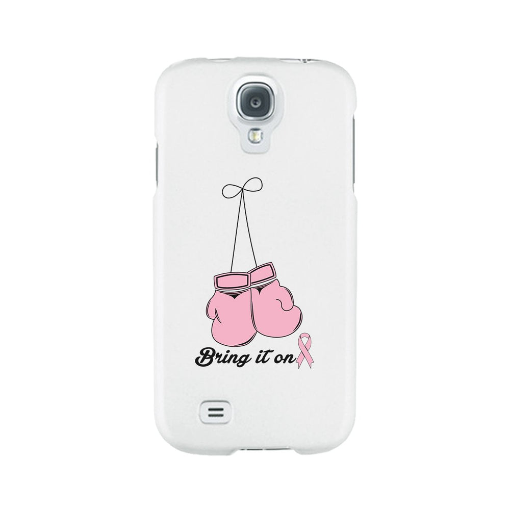 Bring It On Breast Cancer Awareness Boxing White Phone Case