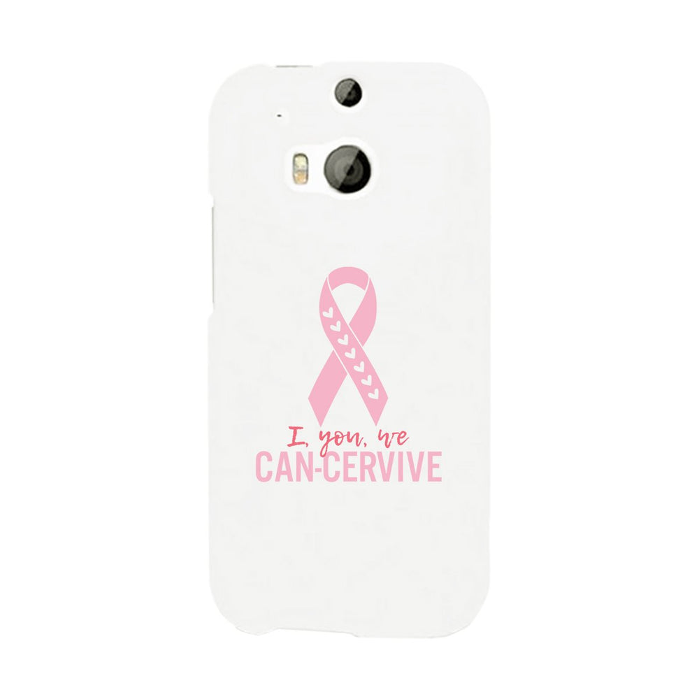 I You We Can-Cervive Breast Cancer White Phone Case