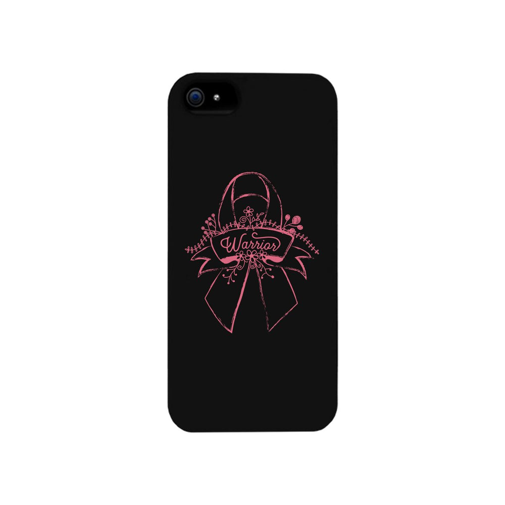 Warrior Breast Cancer Awareness Black Phone Case