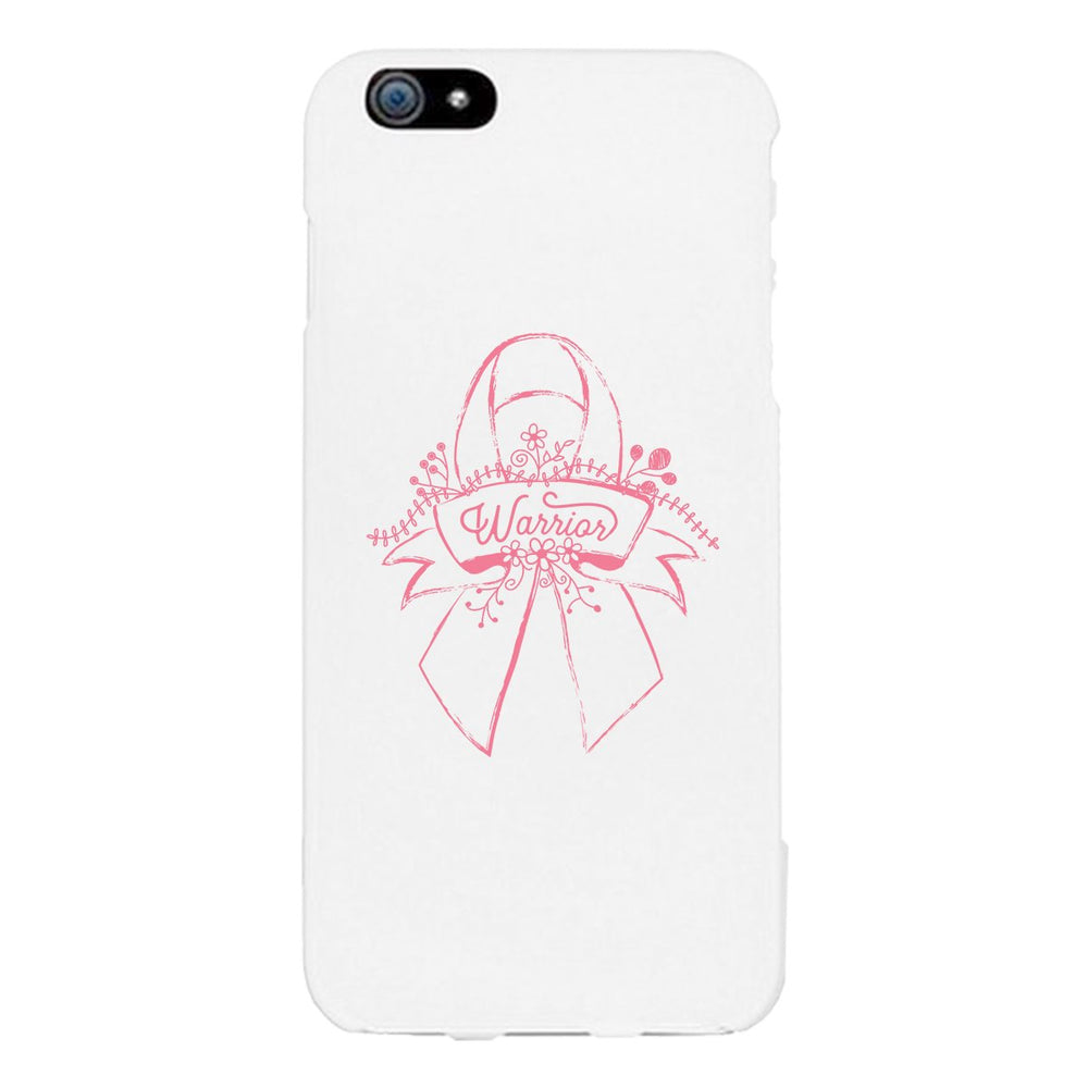 Warrior Breast Cancer Awareness White Phone Case