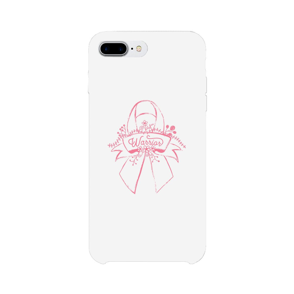 Warrior Breast Cancer Awareness White Phone Case