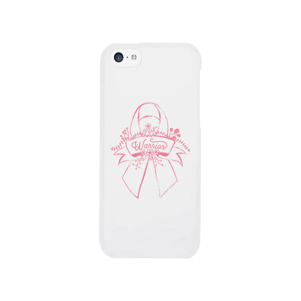 Warrior Breast Cancer Awareness White Phone Case