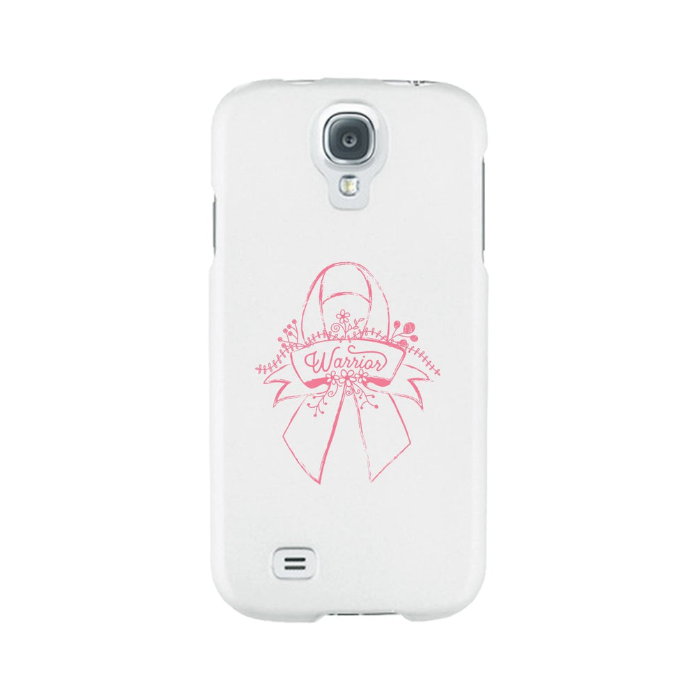 Warrior Breast Cancer Awareness White Phone Case