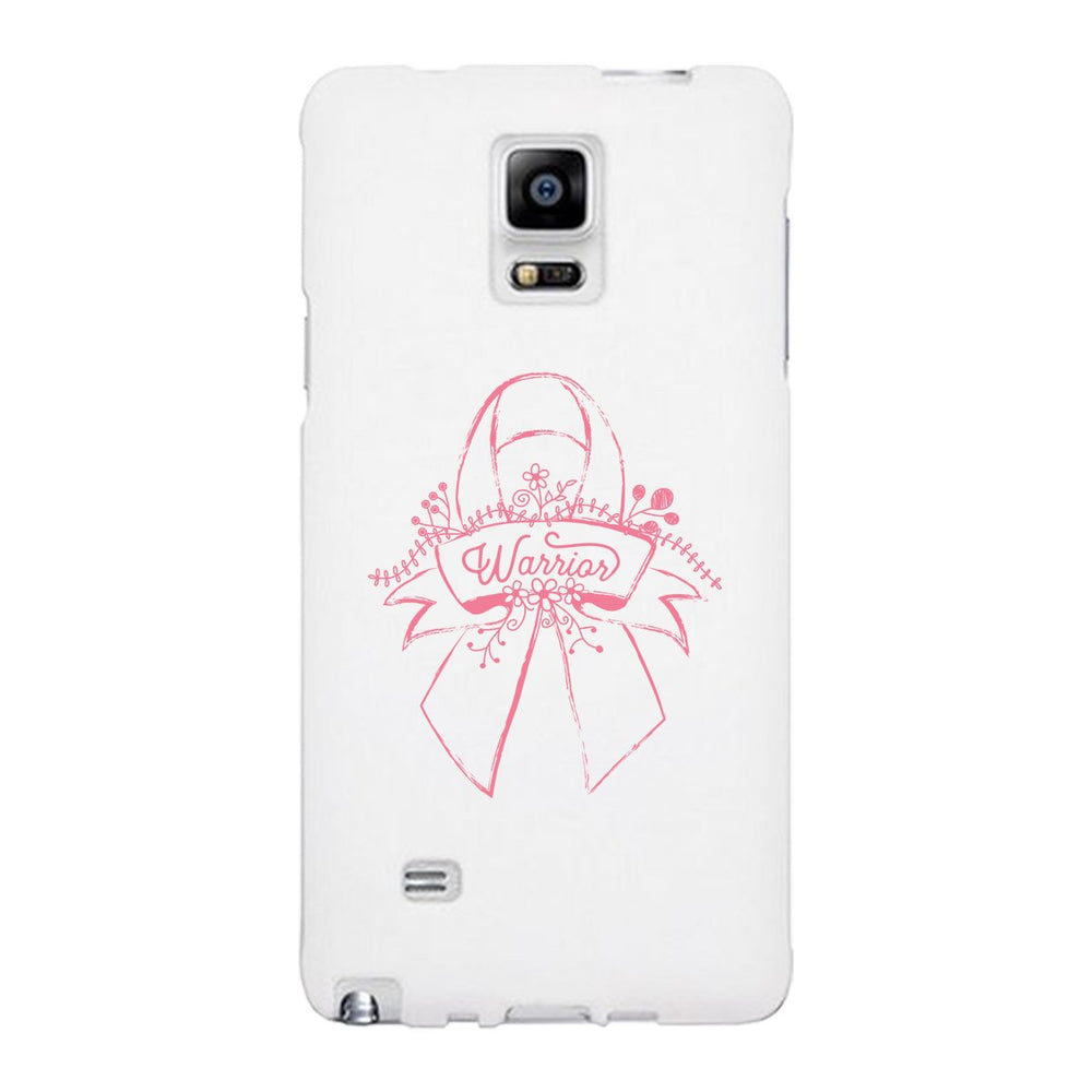 Warrior Breast Cancer Awareness White Phone Case