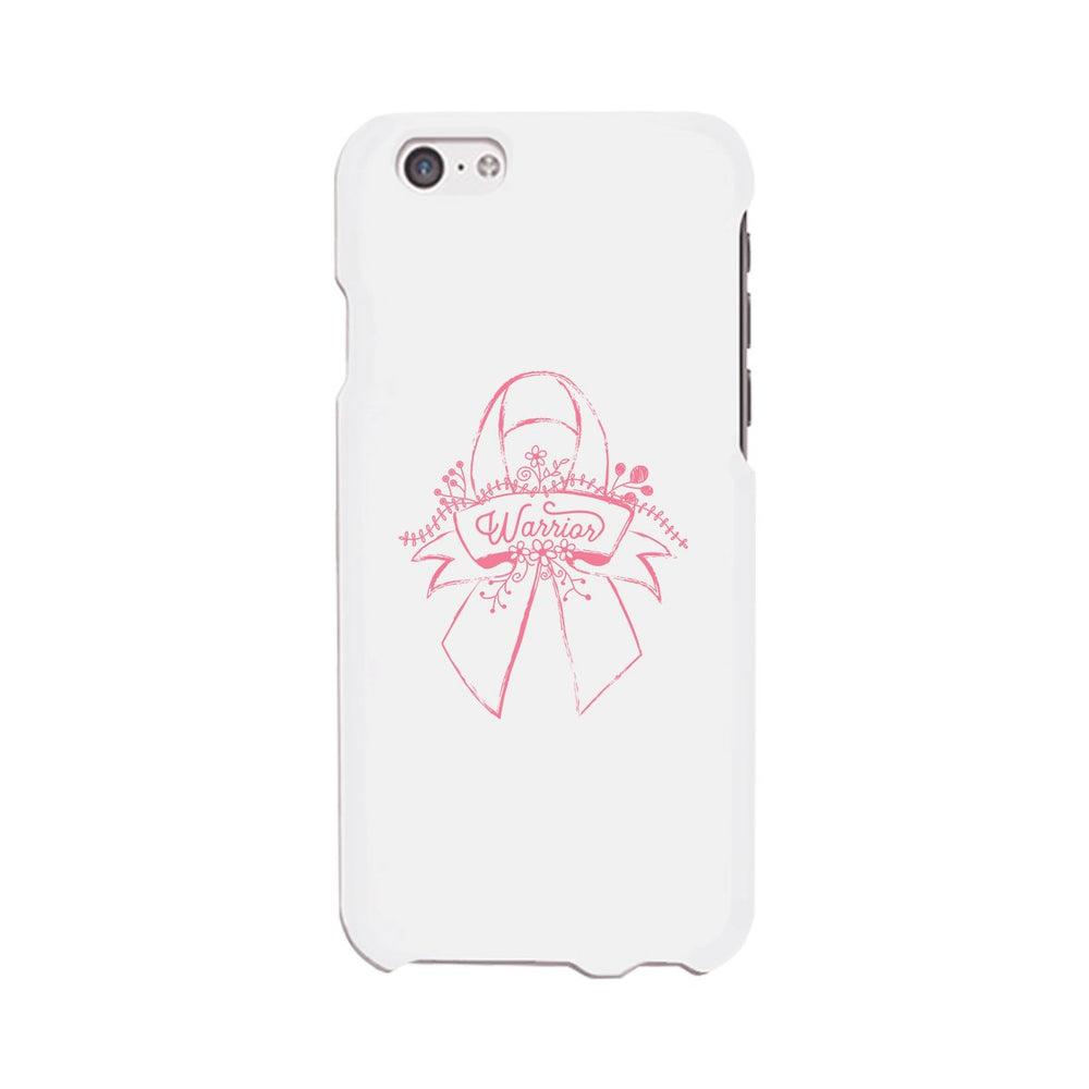 Warrior Breast Cancer Awareness White Phone Case