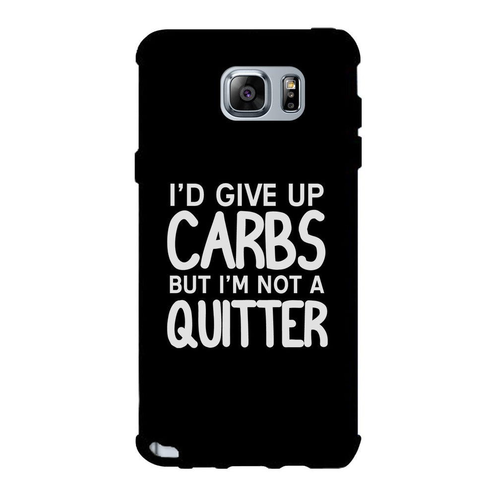 Carbs Quitter Phone Case Funny Workout Gift Phone Cover