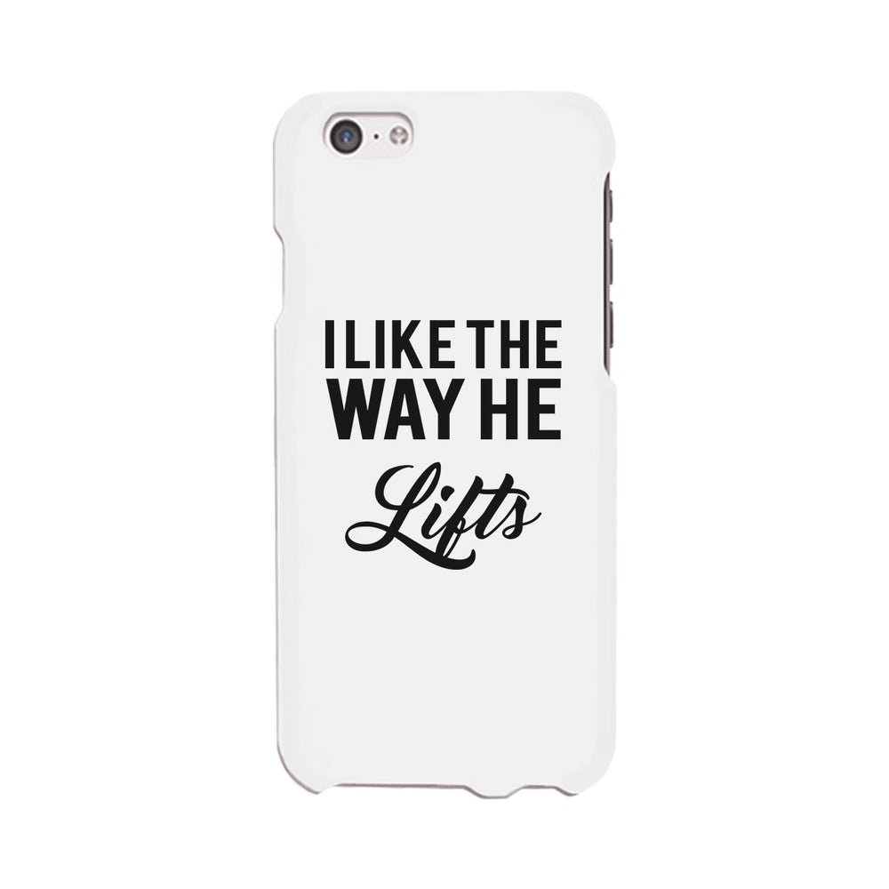 He Lifts-RIGHT Phone Case Cute Workout Gift Phone Case Slim Fit