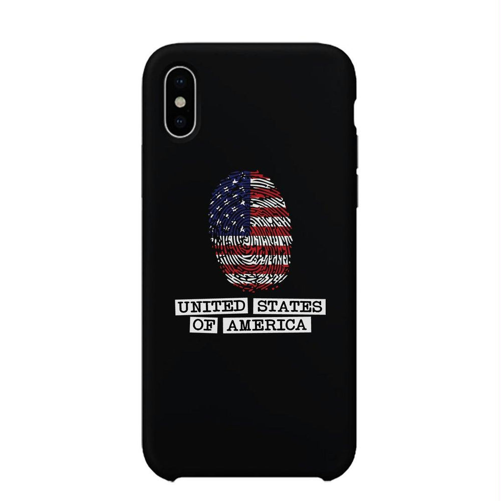 Fingerprint USA Flag Phone Case 4th of July Graphic Phone Cover