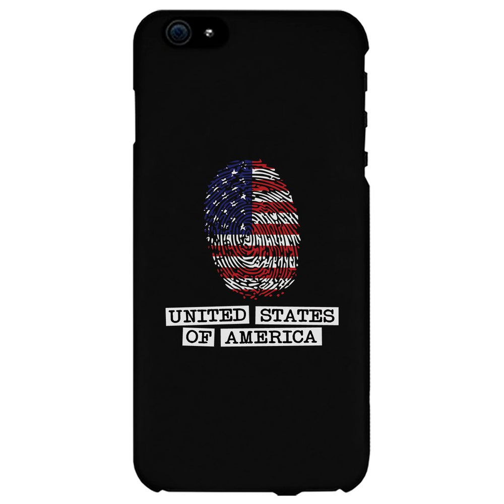 Fingerprint USA Flag Phone Case 4th of July Graphic Phone Cover