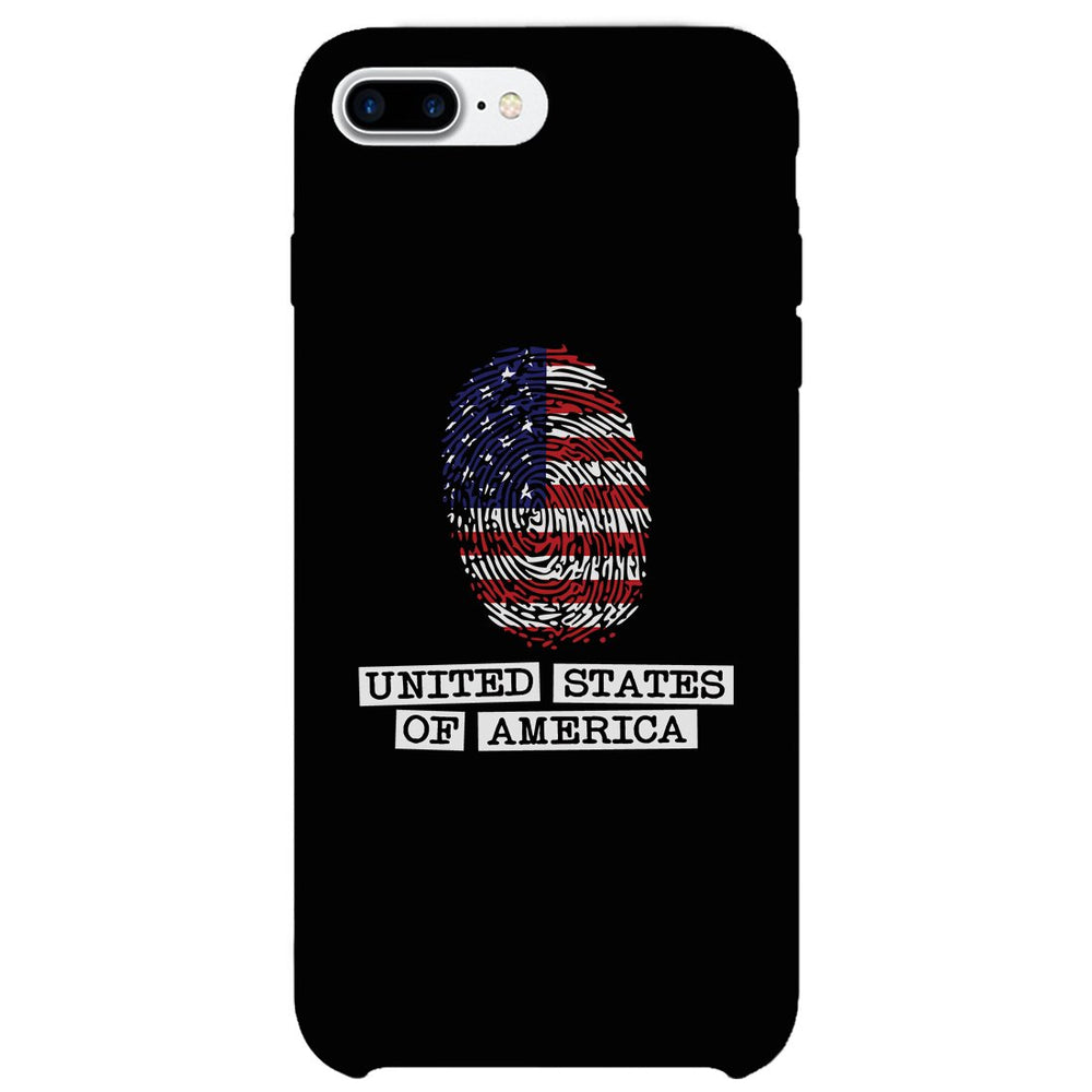 Fingerprint USA Flag Phone Case 4th of July Graphic Phone Cover