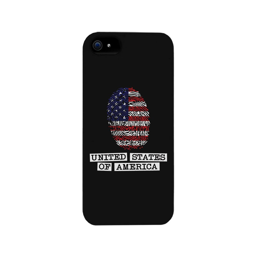 Fingerprint USA Flag Phone Case 4th of July Graphic Phone Cover