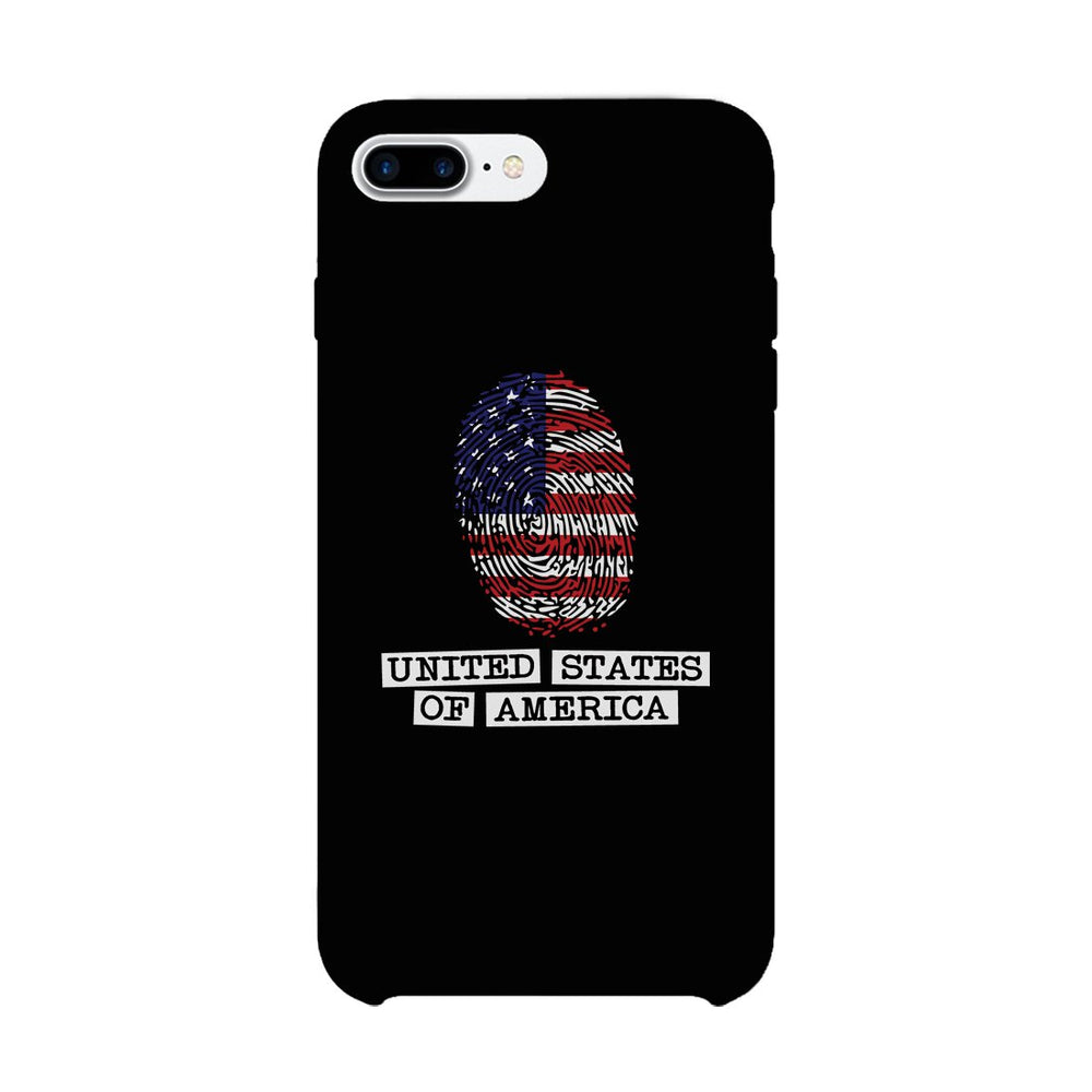 Fingerprint USA Flag Phone Case 4th of July Graphic Phone Cover
