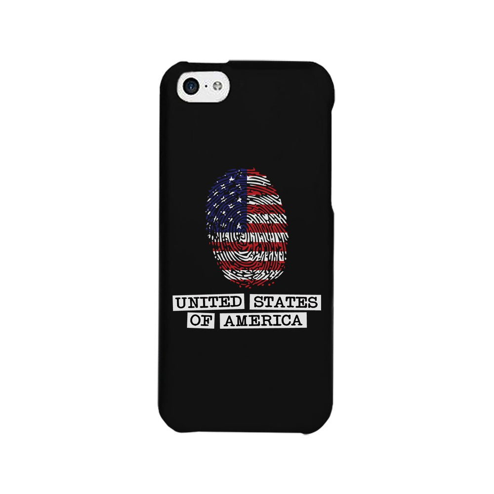 Fingerprint USA Flag Phone Case 4th of July Graphic Phone Cover