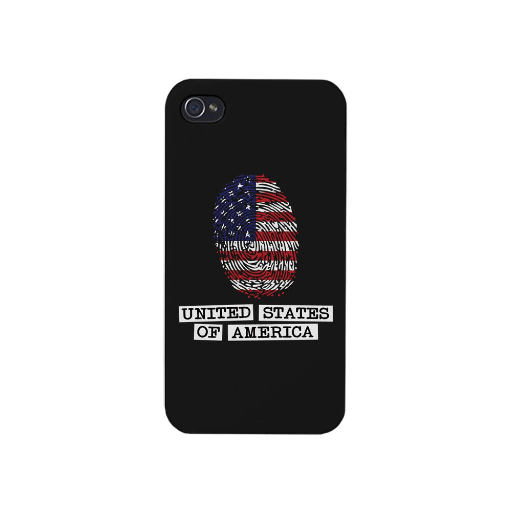 Fingerprint USA Flag Phone Case 4th of July Graphic Phone Cover
