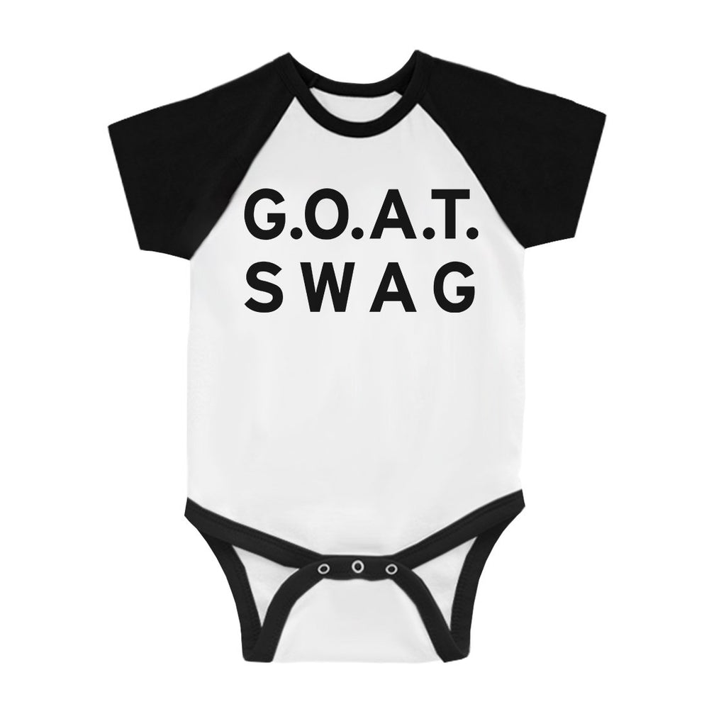 365 Printing GOAT Swag Infant Baseball Bodysuit Funny Baby Shower Gift Ideas