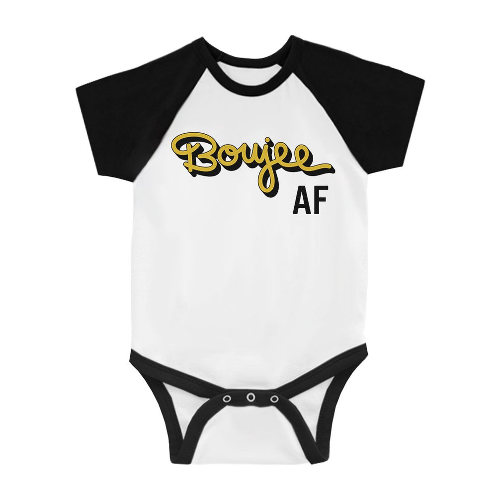 365 Printing Boujee AF Infant Baseball Shirt Hilarious Baby Shower Gift For Baby