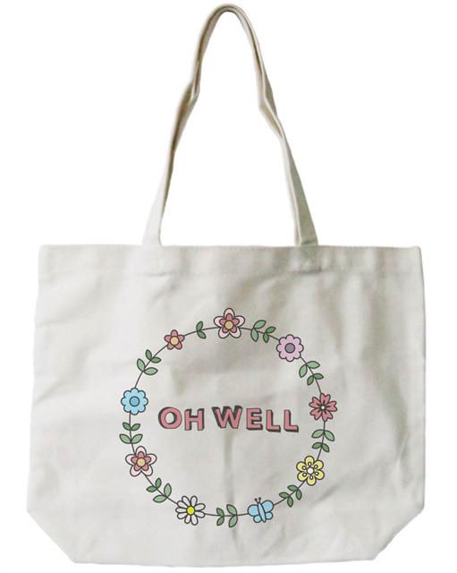 Women's Canvas Bag- Cute Floral Design 