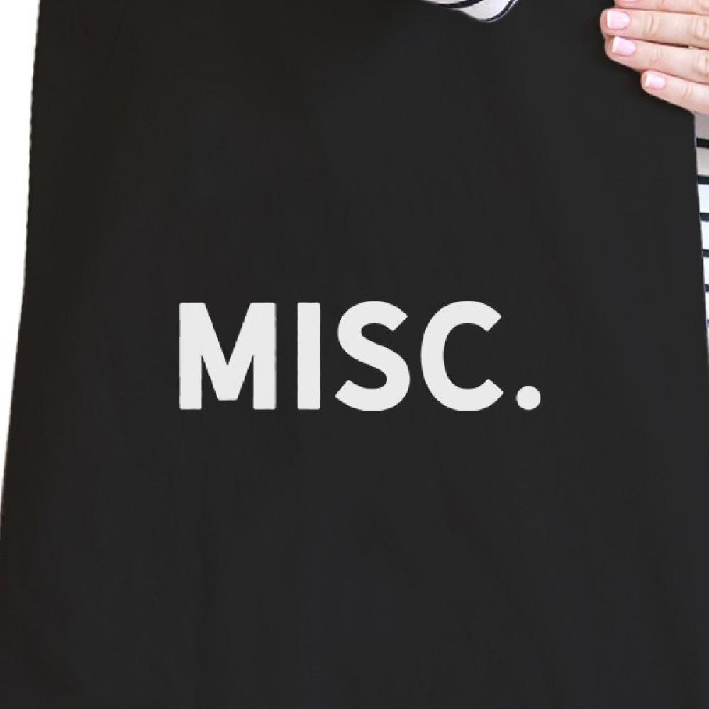 Misc. Black Canvas Bag Simple Book Bags For College Students