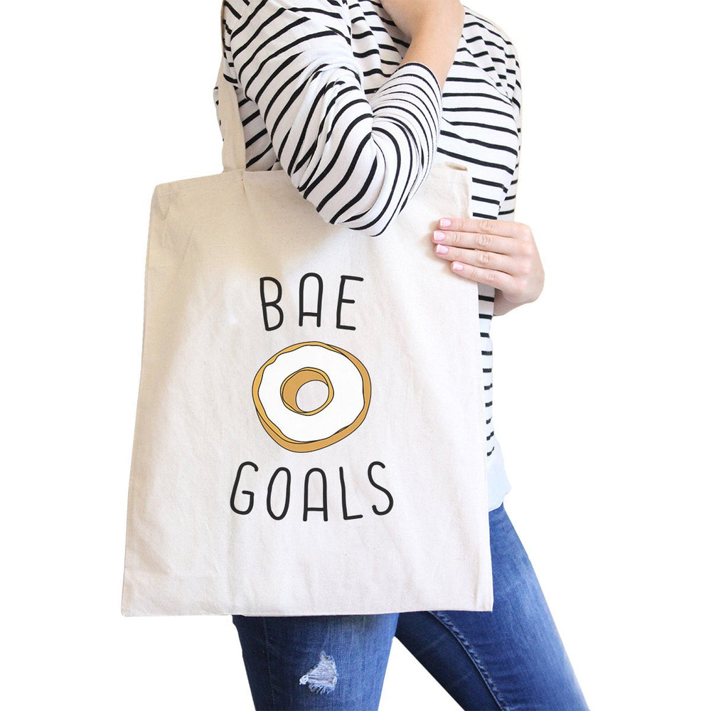 Bae Goals Natural Canvas Bag Cute Graphic Birthday Gifts For Him