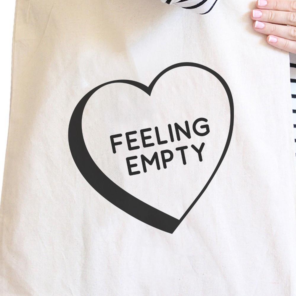 Feeling Empty Canvas Eco Bag Unique Graphic Cute School Bag