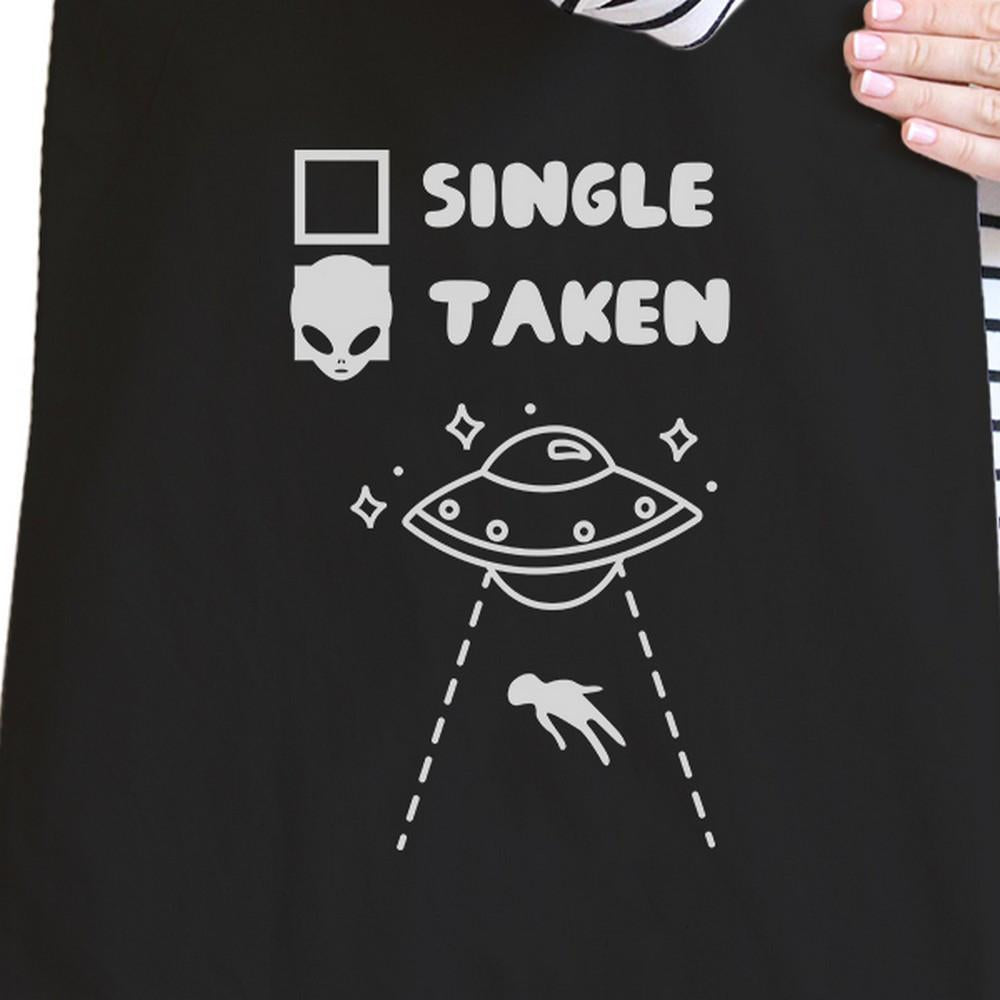 Single Taken Alien Black Cute Shoulder Bag Unique Design Tote