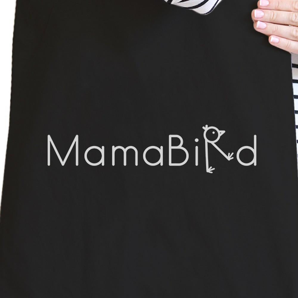 MamaBird Black Canvas Bag Lovely Design Unique Gift Ideas For Moms