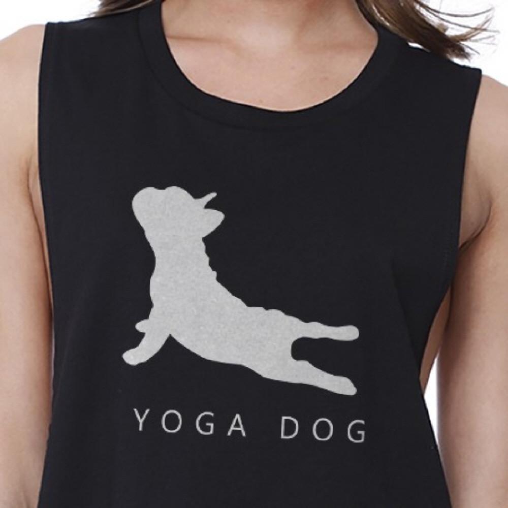 Yoga Dog Crop Top Yoga Work Out Tank Top Gifts For Dog Lovers