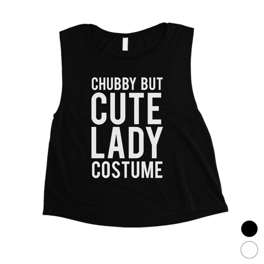 Chubby But Cute Lady Costume Womens Crop Top