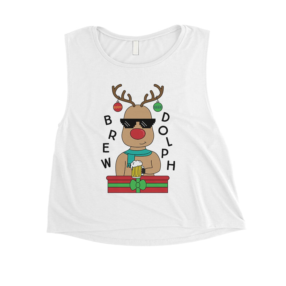 Brewdolph Womens Crop Top