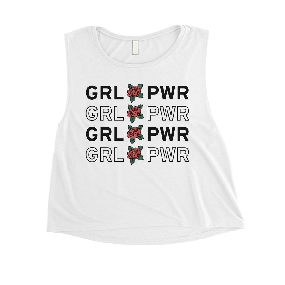 365 Printing Girl Power Womens March Crop Tank Top Motivational Quote Tank Top