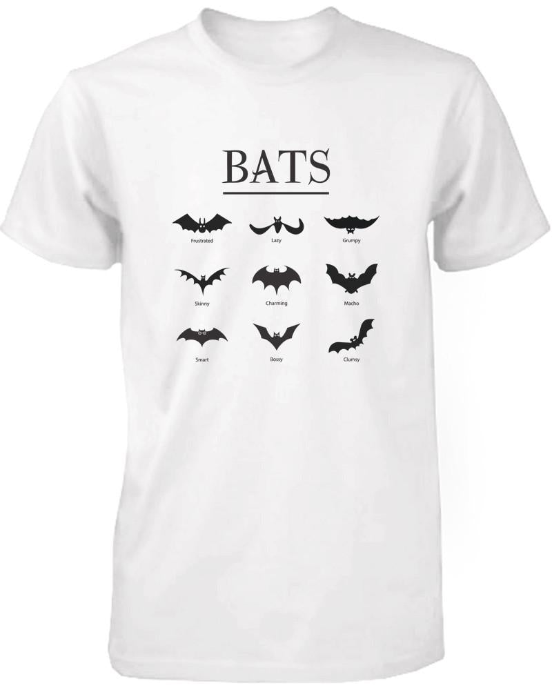 The Bats Men's Graphic T-shirt Black Crewneck short Sleeve Shirt for Horror Night