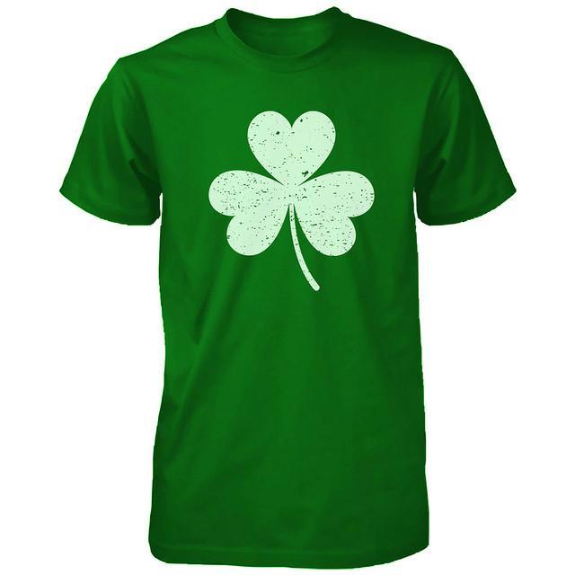Distressed Shamrock Unisex Green Shirts Vintage Clover St Patricks Day Tees