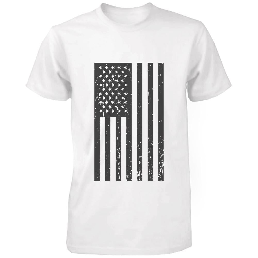 Men's Vintage American Flag Fourth of July T-shirt Casual July 4th shirt