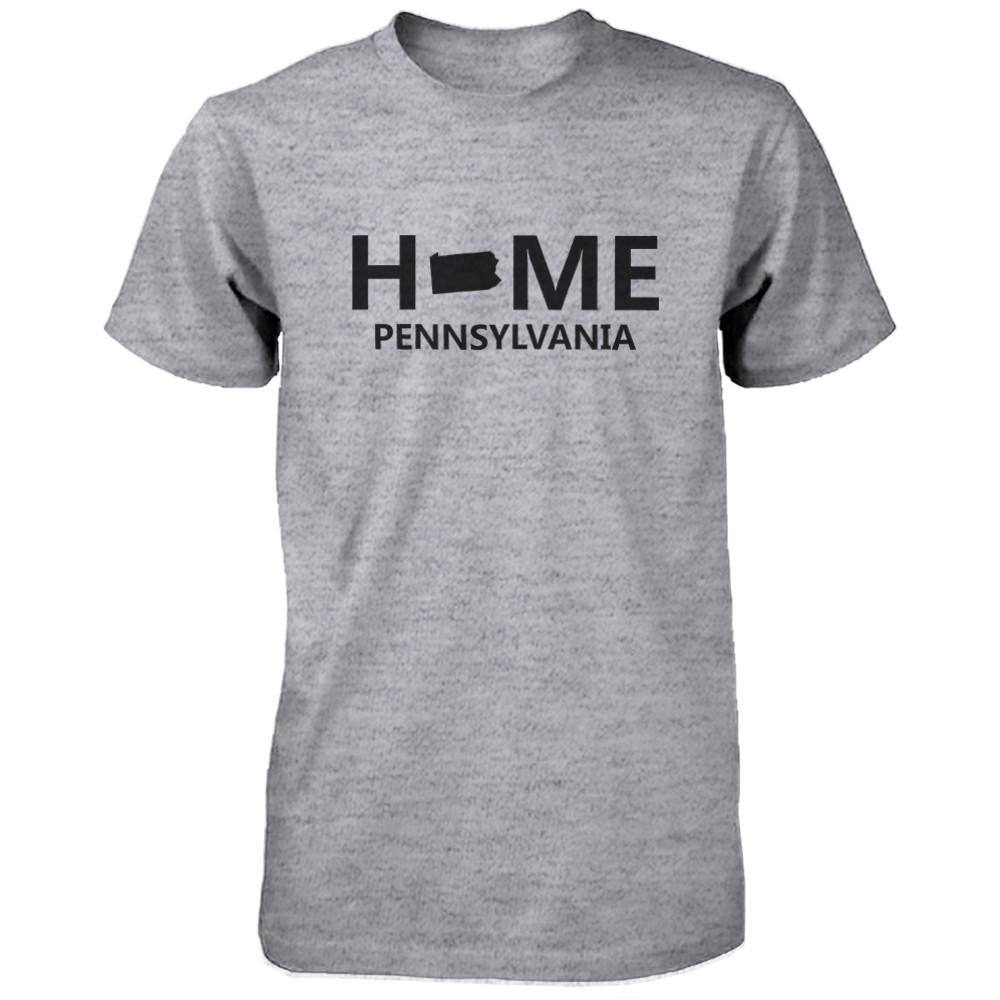 Home PA State Grey Men's T-Shirt US Pennsylvania Hometown Shirt