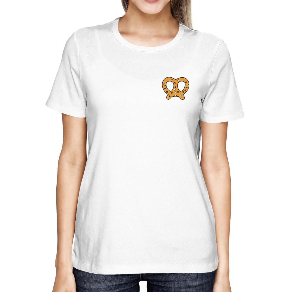 Pretzel Pocket T-shirt Back To School Tee Ladies Cute Shirt