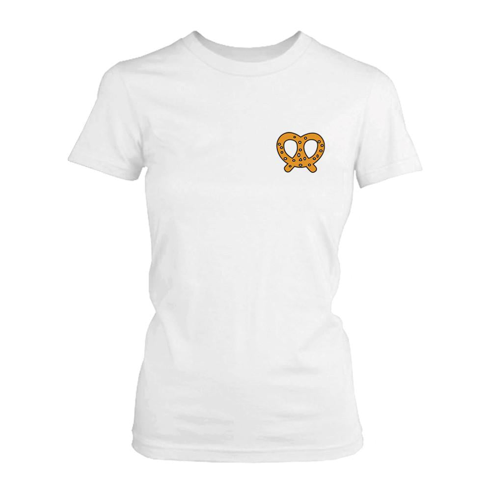 Pretzel Pocket T-shirt Back To School Tee Ladies Cute Shirt