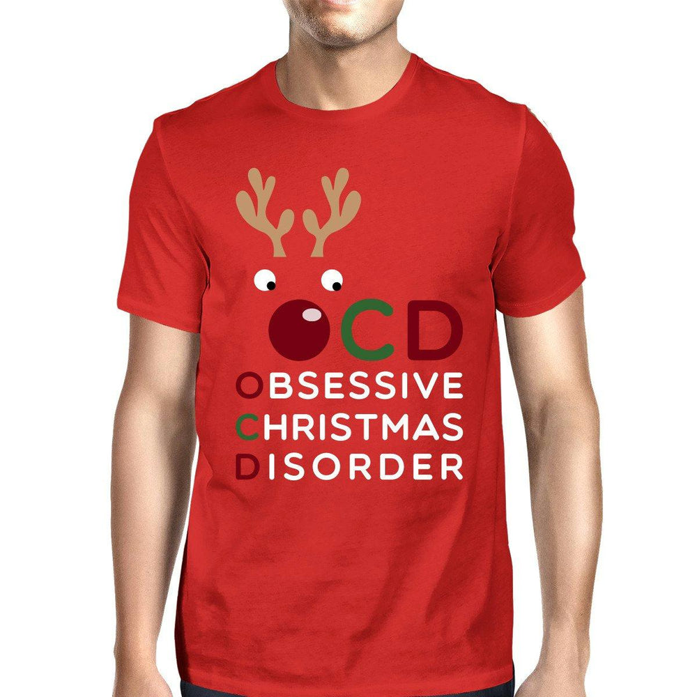 OCD Obsessive Christmas Disorder Red Men's Tee Cute Holiday Gift