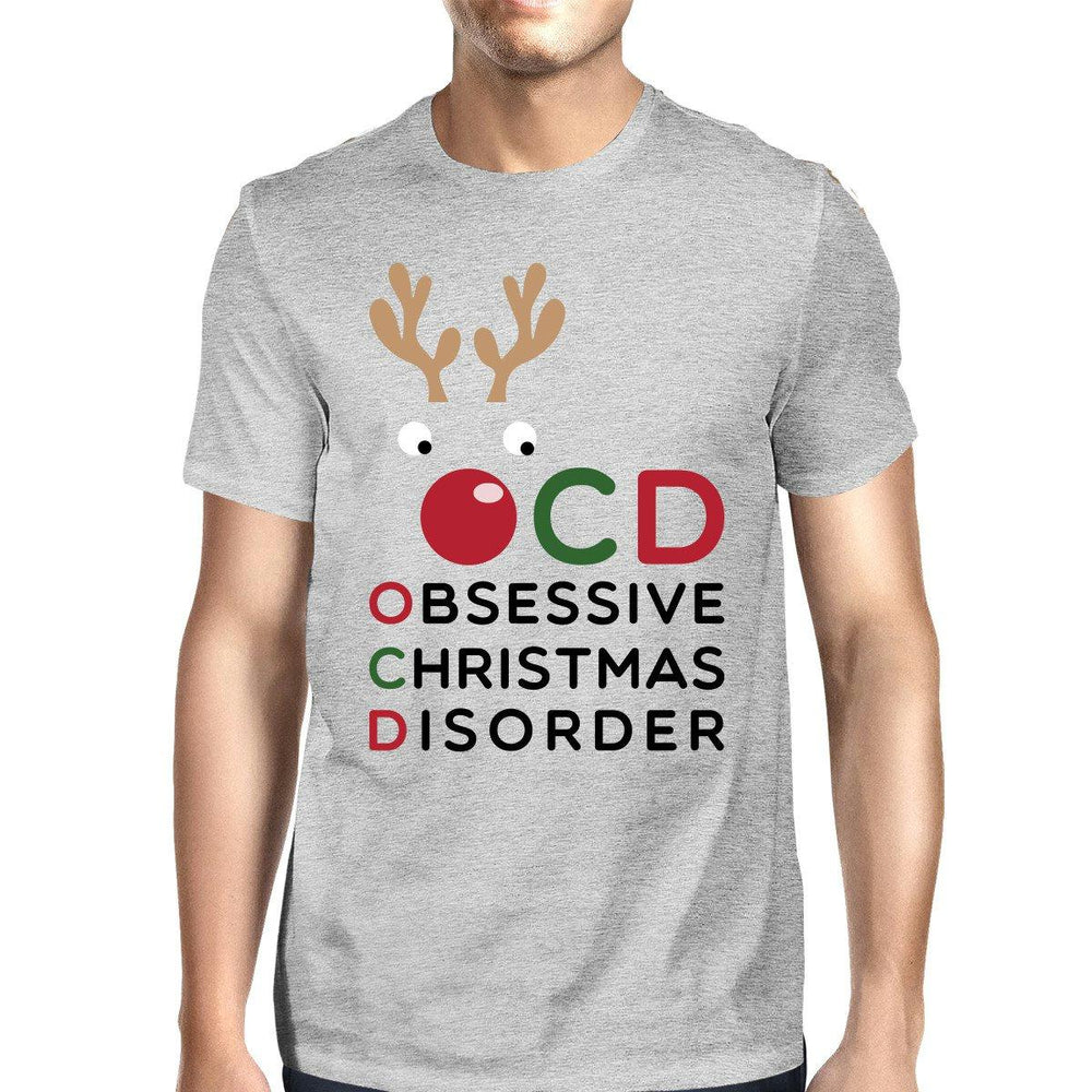 OCD Obsessive Christmas Disorder Grey Men's Tee Cute Holiday Gift