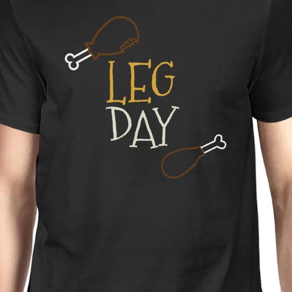 Leg Day Men's T-shirt Unisex Work Out Graphic Short Sleeve Tee