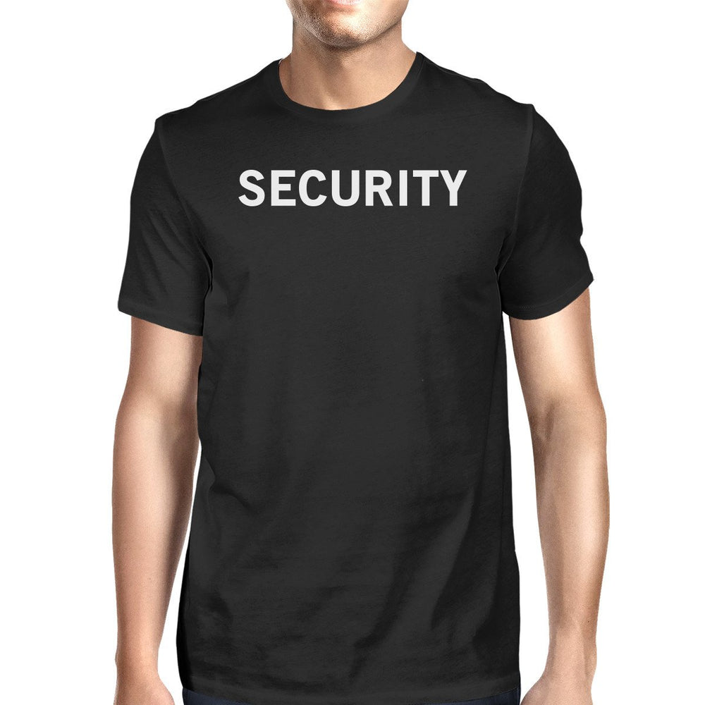 Security Men's T-shirt Funny Graphic Shirt Short Sleeve Cotton Tee