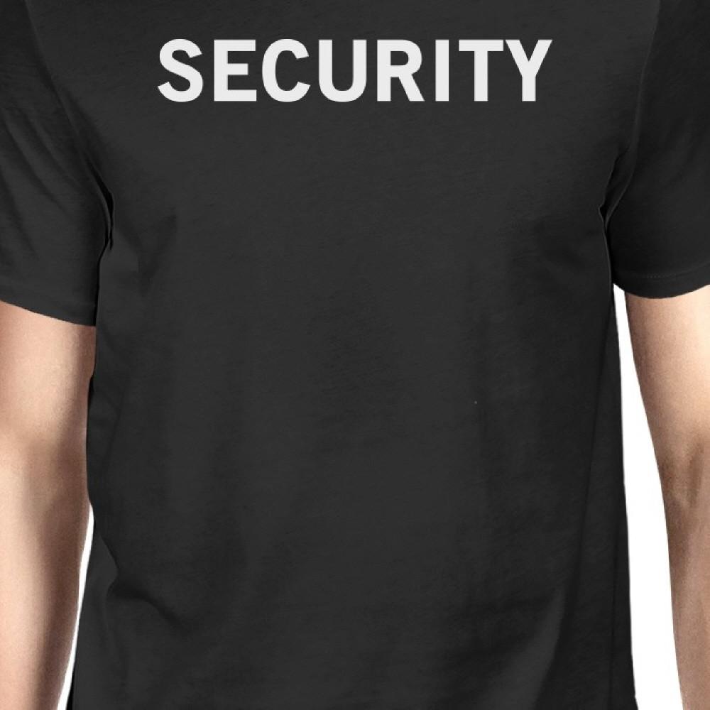 Security Men's T-shirt Funny Graphic Shirt Short Sleeve Cotton Tee