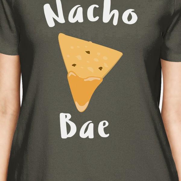 Nocho Bae Women's Dark Grey Tshirt Creative Anniversary Gift Ideas