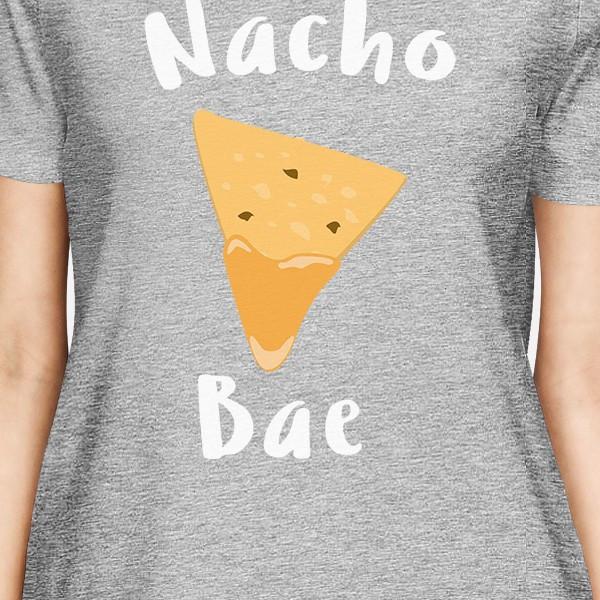 Nocho Bae Women's Heather Grey Tshirt Creative Gifts Valentines Day