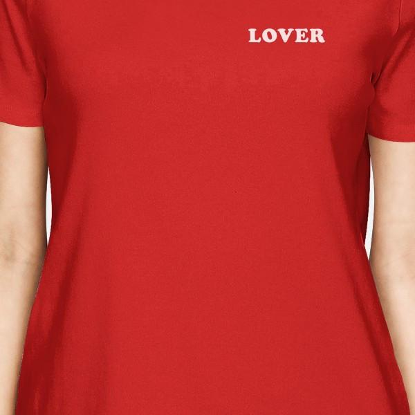 Lover Women's Red T-shirt Cute Graphic Tee Gift Ideas For Birthdays