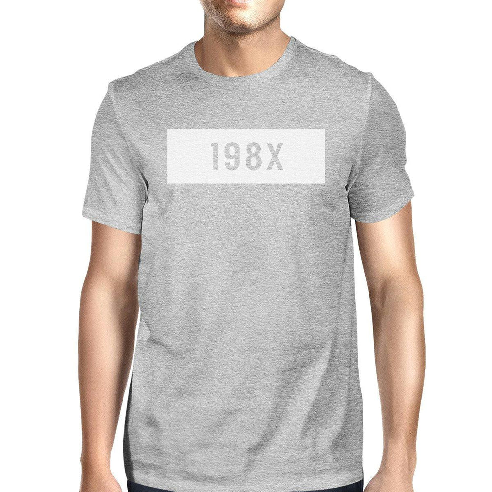 198X Mens Grey Graphic T-Shirt Funny Gift Ideas Birthday Gift Ideas