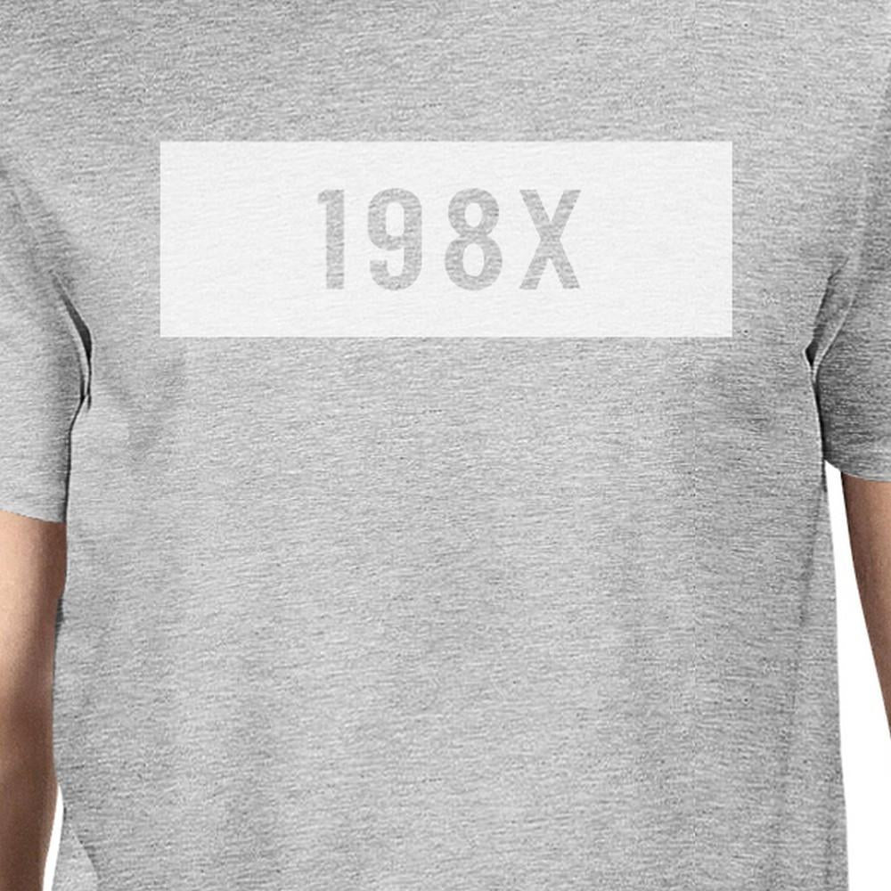 198X Mens Grey Graphic T-Shirt Funny Gift Ideas Birthday Gift Ideas