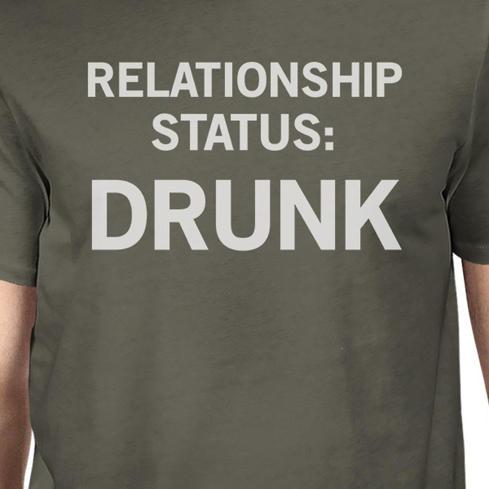 Relationship Status Mens Dark Grey Funny Graphic Witty Quote TShirt