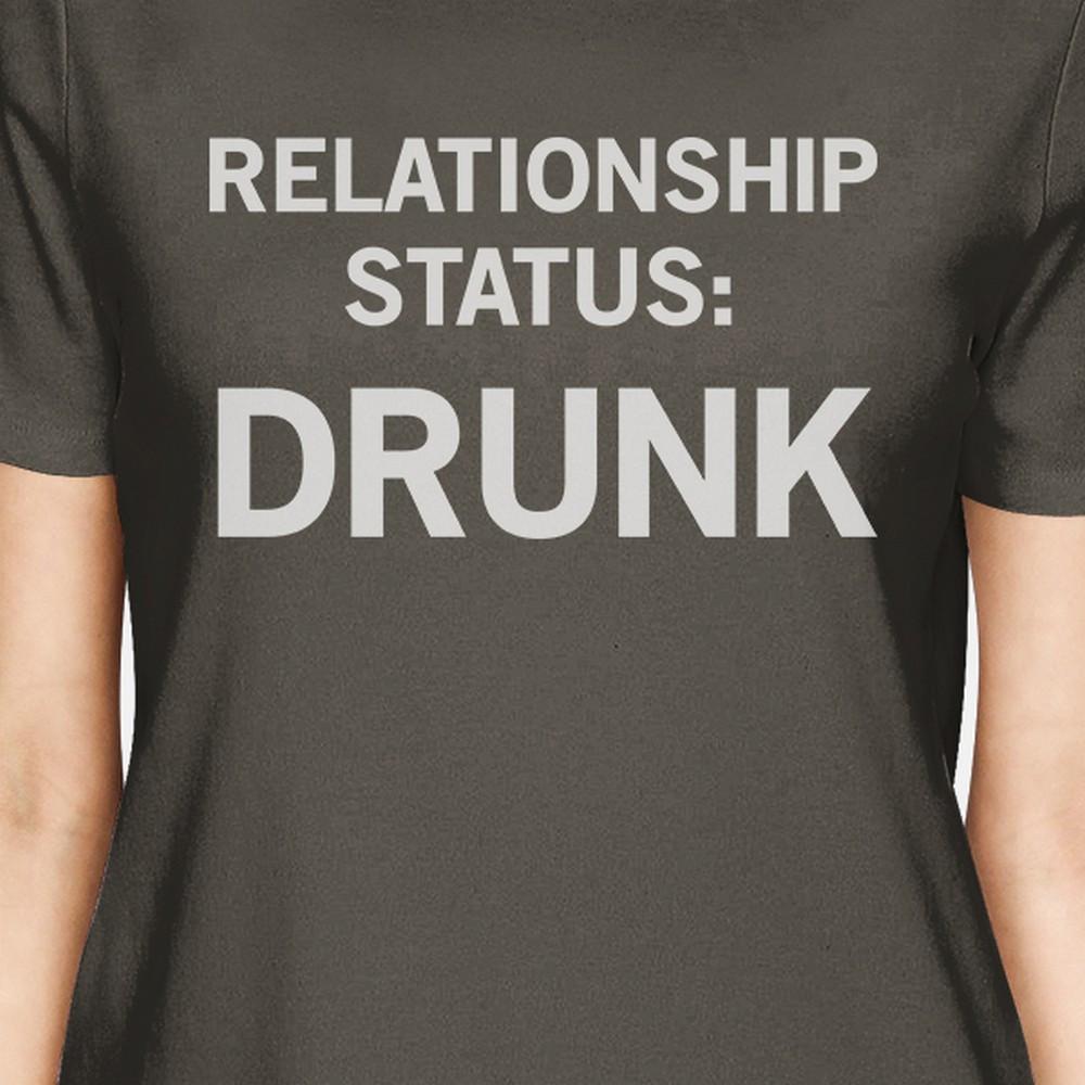 Relationship Status Dark Grey Graphic Tee Cute Design T Shirt