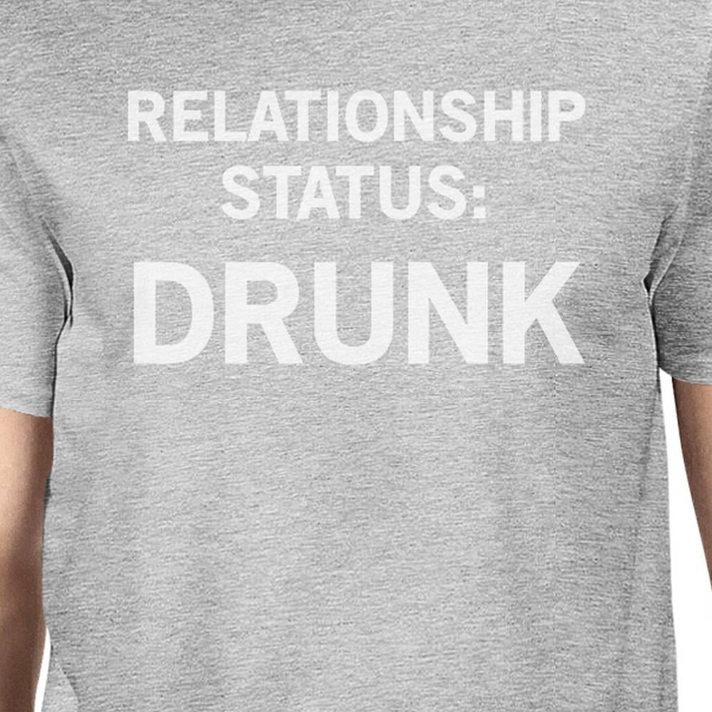 Relationship Status Mens Grey Unique Design Graphic TShirt Crewneck